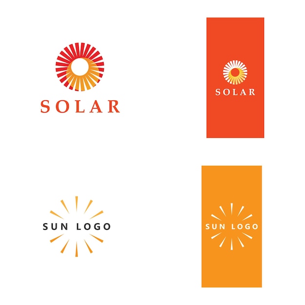 Sunset beach logo symbol vector illustration design template