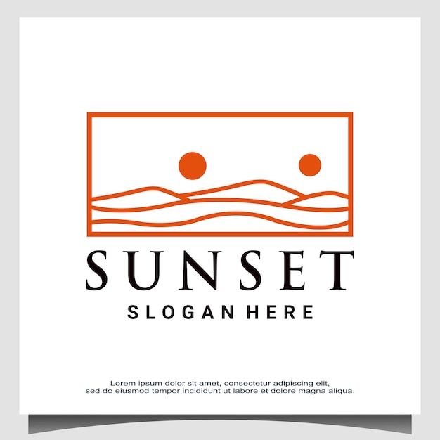 Sunset logo-ontwerp