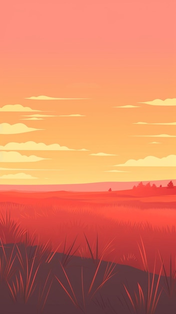 Sunset over prairie 2