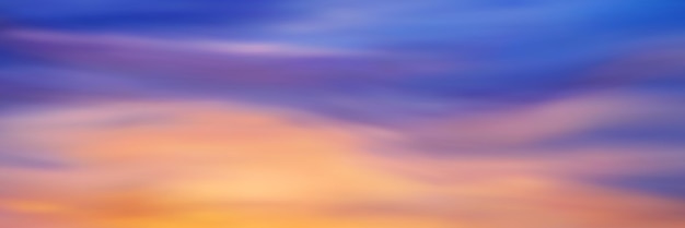 Vector sunset sky natural background illustration