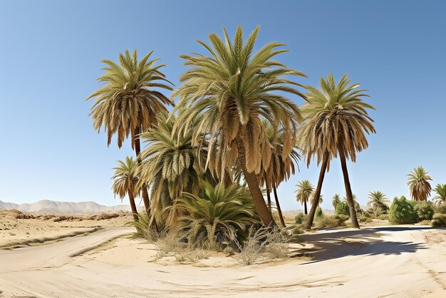 Vettore il tramonto su una spiaggia tropicale palme e banner solare rendering 3d