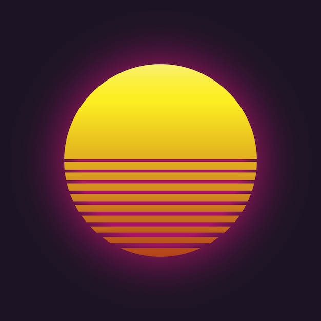 Sunset vector icon