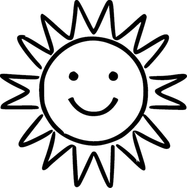 Sunshine High Quality Vector Logo Vector illustration ideal for Tshirt graphic