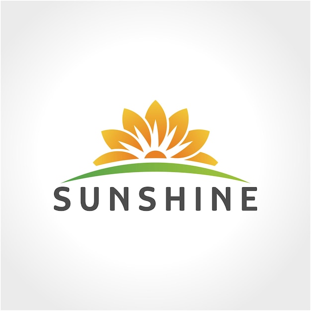 Sunshine logo. Vector graphic illustration