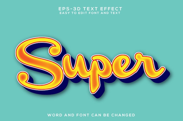 Super 3D-teksteffect