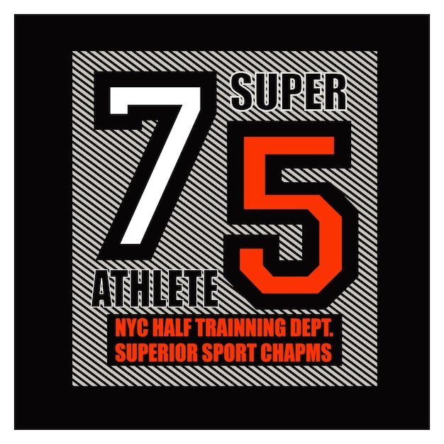 super athlete design typography