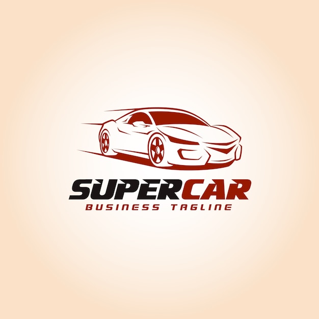 Super auto logo sjabloon