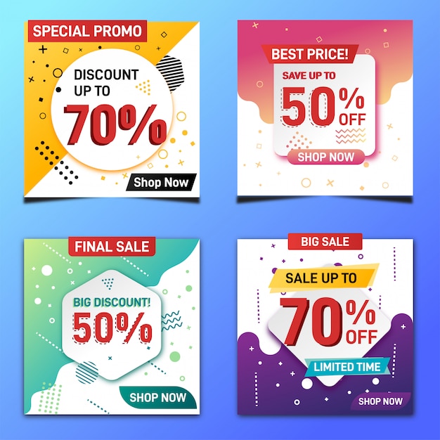 Super big sale promotion banner abstract modern vector