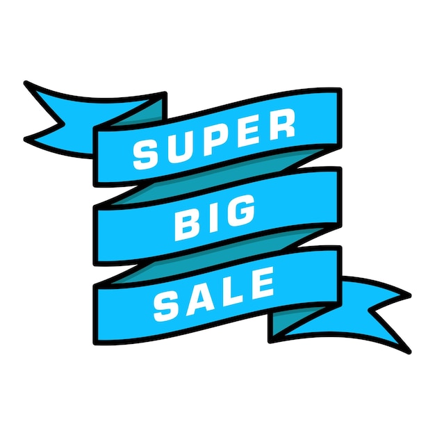 Vector super big sale sign