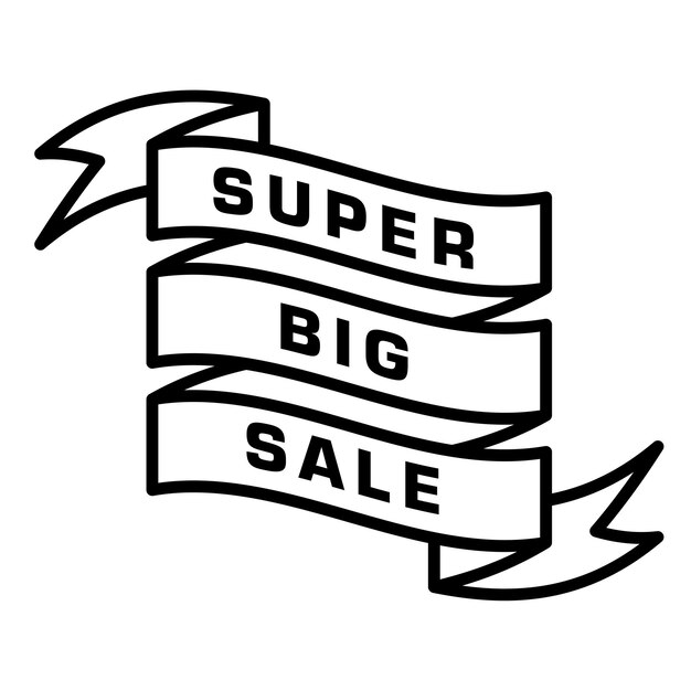 super big sale sign