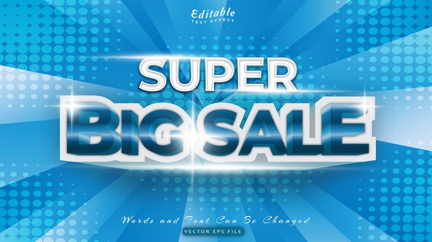 Super big sale text effect