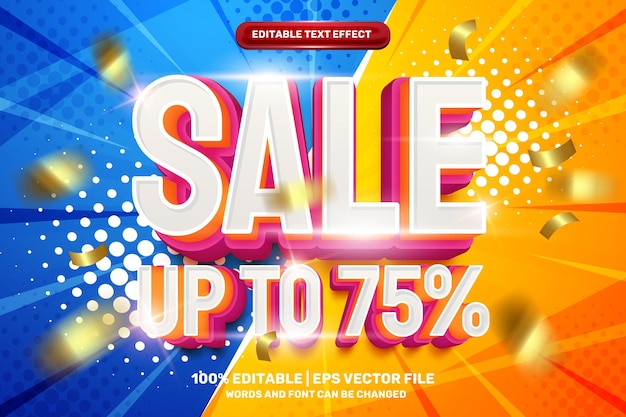 Super big sale up to 75 editable text effect