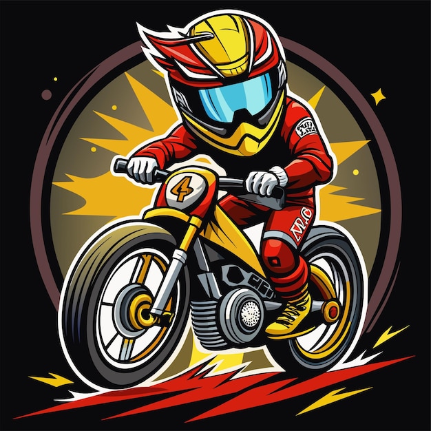 Super Bikers tshirt sticker desgin