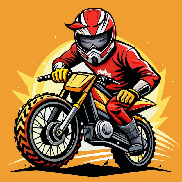 Vector super bikers tshirt sticker desgin