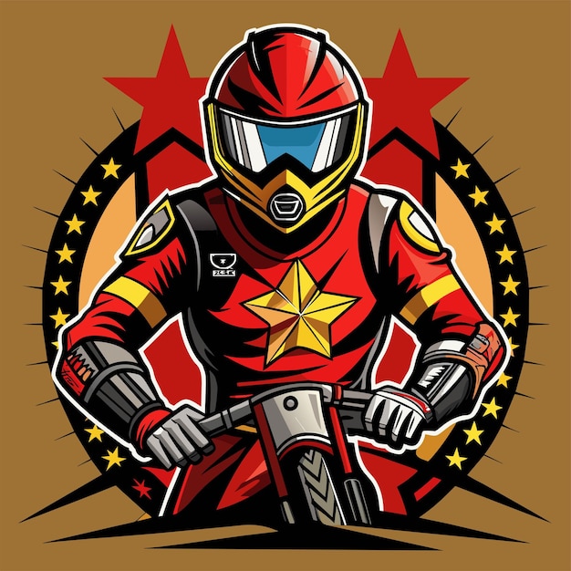 Super Bikers tshirt sticker desgin