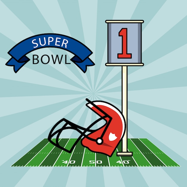 Super bowl football americano