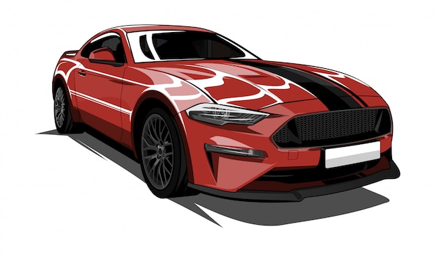 Vettore illustrazione di super car