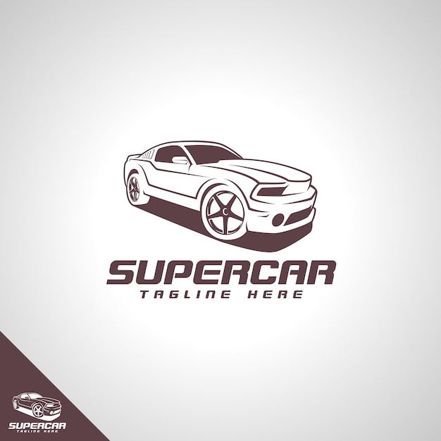 Шаблон логотипа super car