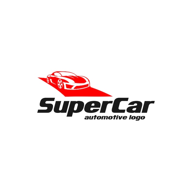 Vector super car logo