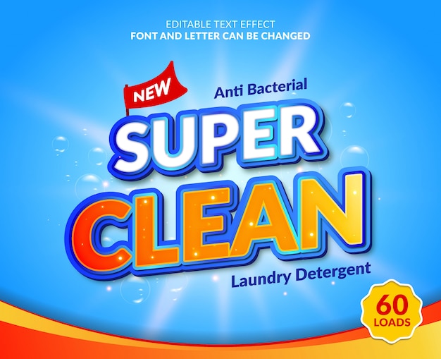 Super Clean Laundry Detergent advertisement