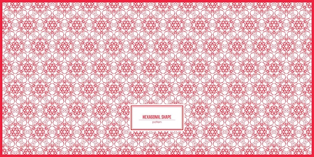 super crowd shape of red hexagon pattern
