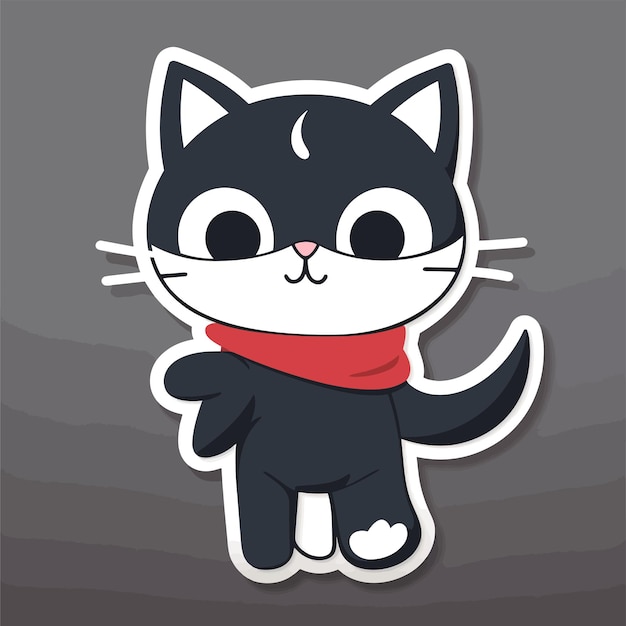 Super cute cat sticker