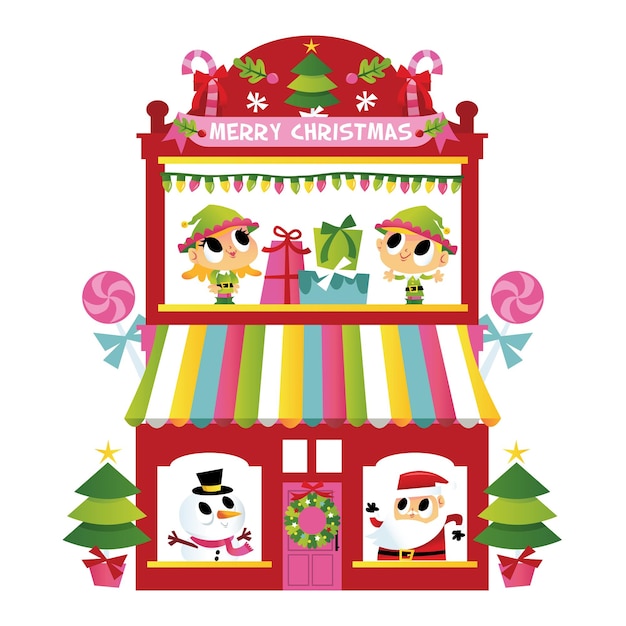 Super cute merry christmas terrace house