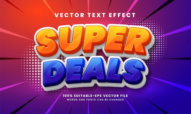 Super deals 3D editable text style effect suitable for product promotion needs.