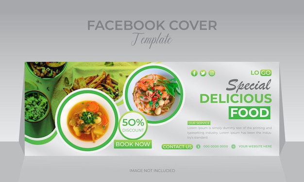 Vector super delicious fast food menu restaurant web banner discount social media design template