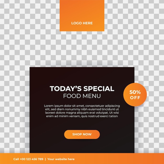 Super delicious fast food social media post template healthy tasty food banner flyer or poster design for online business marketing promotion restaurant offer menu design with brand logo