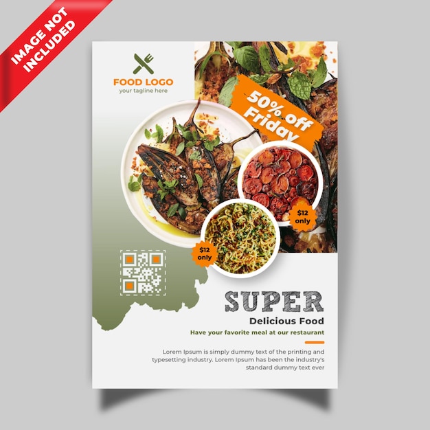 Super delicious food flyer template