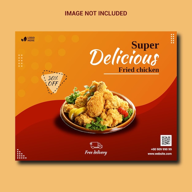 super delicious food  menu template design promotion