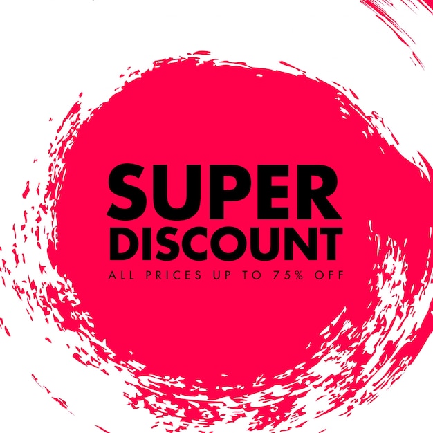 Super discount banner template