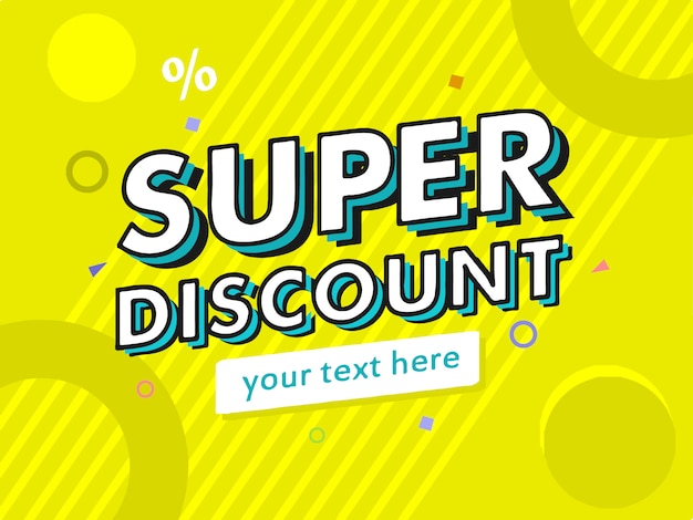 Super discount banner