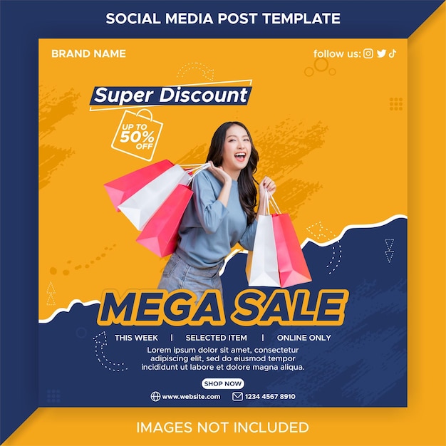 Super Discount Social Media Post Template