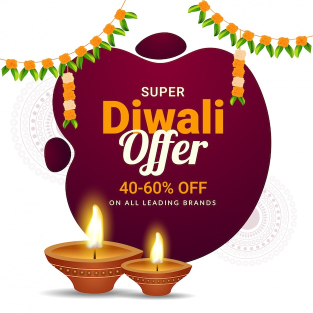 Super Diwali Offer 40-60% discount offer.