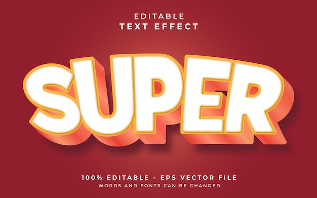 super editable text effect