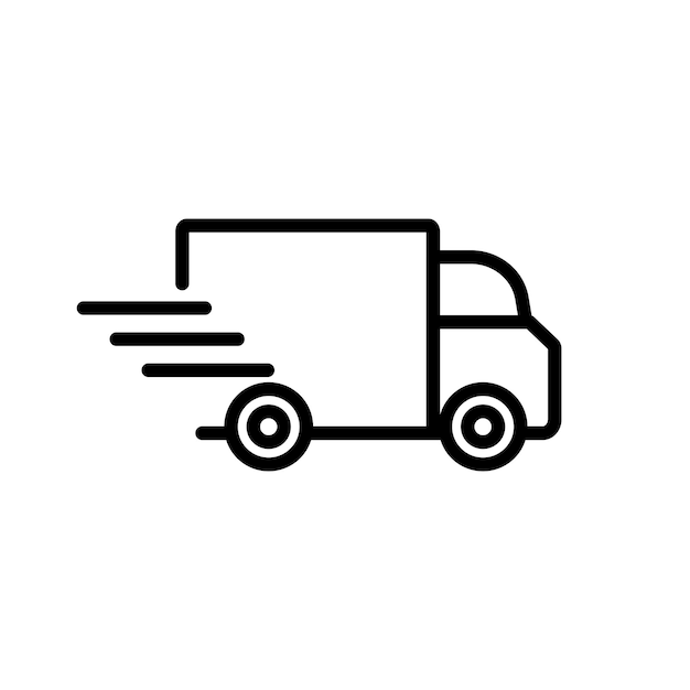 Super fast delivery car icon