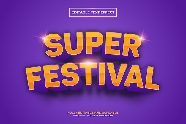 Super Festival-teksteffect