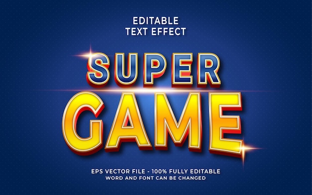 Super Game-teksteffect