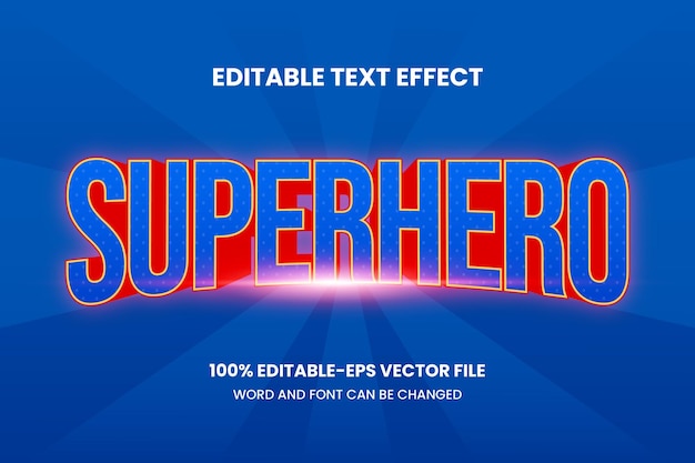 Super Hero-teksteffect