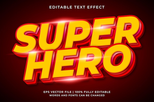 Super hero Text Effect