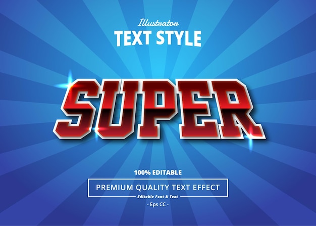 SUPER ILLUSTRATOR TEKST EFFECT