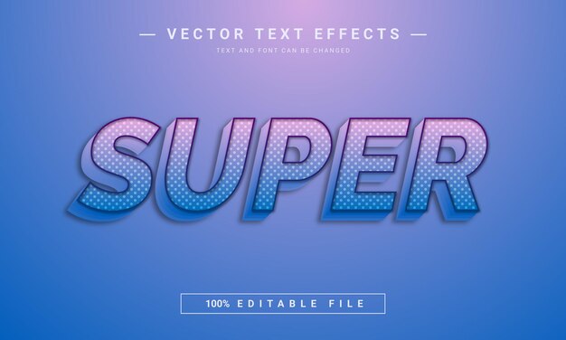 Super lettertype-effect