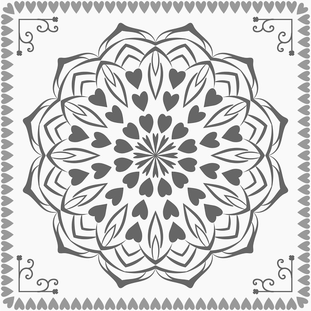 Super love mandala background