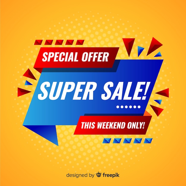 Super mega sale banner design