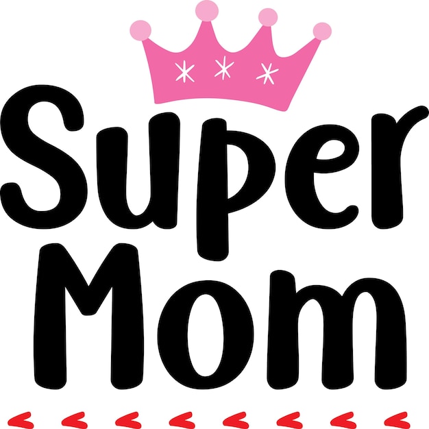 Vector super mom