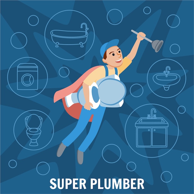 Vector super plumber