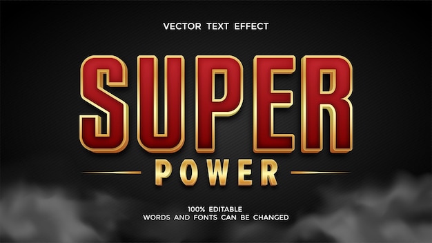 super power editable 3d text effect