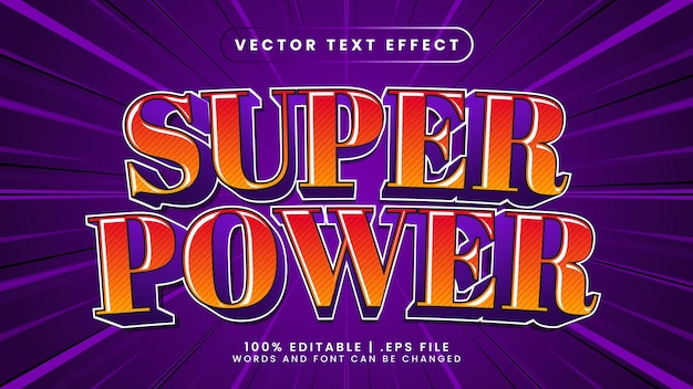 Супермощный редактируемый текстовый эффект в векторном 3d стиле